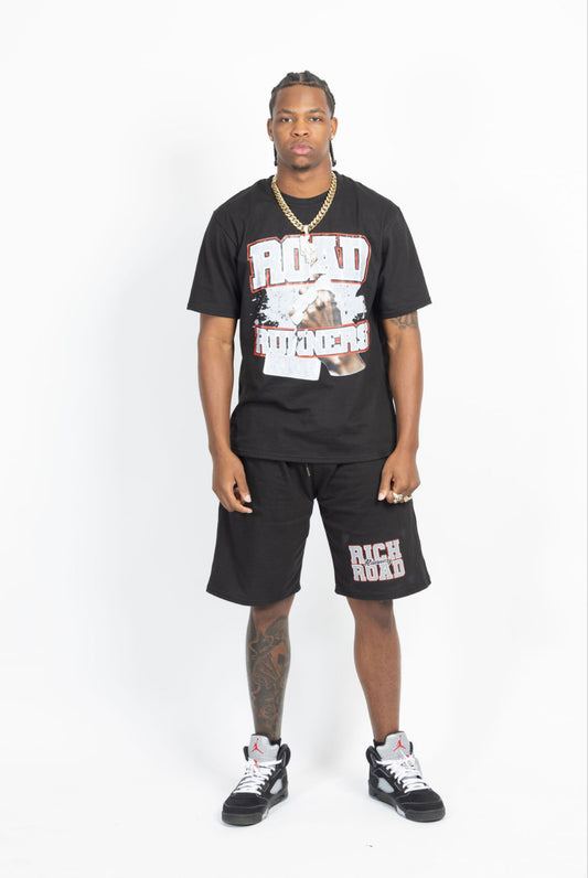 Triple R short set ( Black )